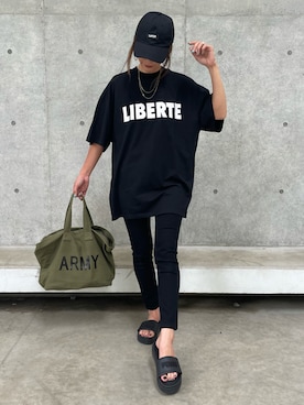 「アイテム（トートバッグ、その他）」を使った、ayaさん（レディース・161cm）の夏コーディネート