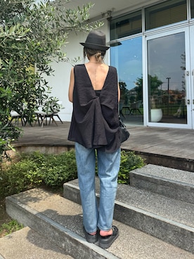 「copine（コピン）のアイテム」を使った、ayaさん（レディース・161cm）の夏コーディネート