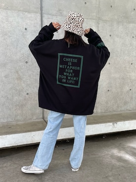 「WEGO（ウィゴー）のアイテム（帽子）」を使った、ayaさん（レディース・161cm）の秋コーディネート