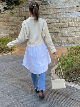 「copine（コピン）のアイテム（リング）」を使った、ayaさん（レディース・161cm）の冬コーディネート