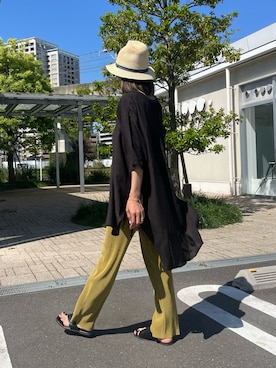 「GLOBAL WORK（グローバルワーク）のアイテム（ハット）」を使った、ayaさん（レディース・161cm）の春コーディネート