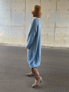 「UNIQLO（ユニクロ）のアイテム（帽子）」を使った、ayaさん（レディース・161cm）の冬コーディネート