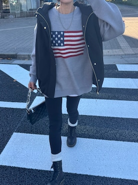 「Dr. Martens（ドクターマーチン）のアイテム」を使った、ayaさん（レディース・161cm）の秋コーディネート