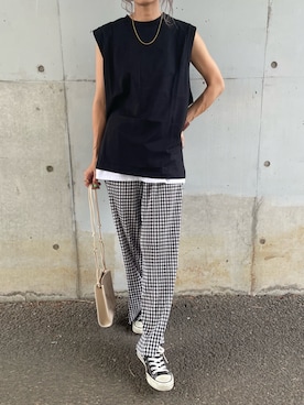 「アイテム（その他アンダーウェア/インナー）」を使った、ayaさん（レディース・161cm）の夏コーディネート