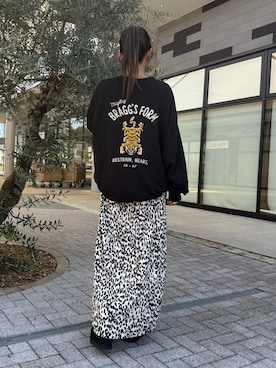 「アイテム（スウェット）」を使った、ayaさん（レディース・161cm）の秋コーディネート