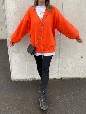 「アイテム（アンダーウェア）」を使った、ayaさん（レディース・161cm）の冬コーディネート