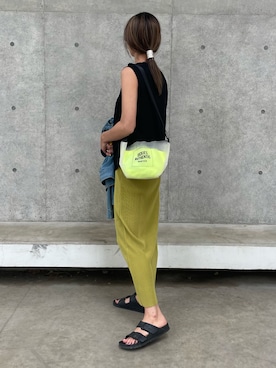 「ピスタチオ」｜「アイテム（デニムジャケット）」を使った、ayaさん（レディース・161cm）の春コーディネート