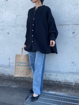 「GeeRA（ジーラ）のアイテム」を使った、ayaさん（レディース・161cm）の春コーディネート