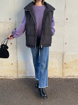 「9ban（キューバン）のアイテム」を使った、ayaさん（レディース・161cm）の冬コーディネート