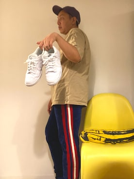 「OUTPUT（アウトプット）のアイテム」を使った、伊藤孝法さん（メンズ・165cm）の秋コーディネート