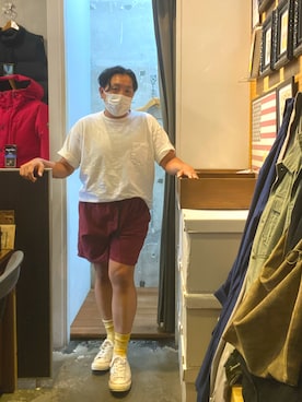 「COBRA CAPS（コブラキャップス）のアイテム」を使った、伊藤孝法さん（メンズ・165cm）の夏コーディネート