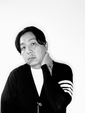 「OUTPUT（アウトプット）のアイテム」を使った、伊藤孝法さん（メンズ・165cm）の秋コーディネート