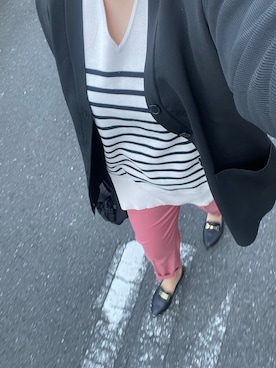 「Vネック」｜快獣☆ブースカさん（レディース・154cm）の秋コーディネート