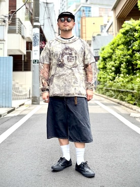 「orSlow（オアスロウ）のアイテム（パンツ）」を使った、Yoshihito Hayashiさん（メンズ・170cm）の秋コーディネート