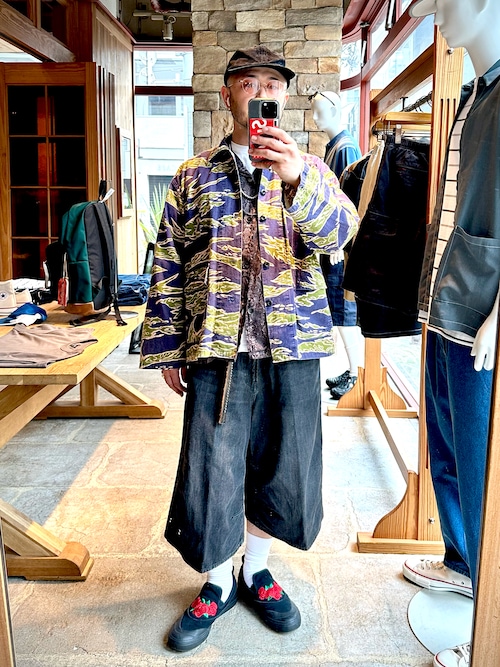 BEAMS 5ポケット 7分丈 デニムパンツ INDIGO Lサイズ ビームス BEAMS 5ポケット 7分丈 デニムパンツ INDIGO Lサイズ ビームス