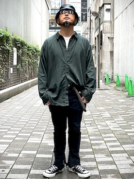 「ink（インク）のアイテム」を使った、Yoshihito Hayashiさん（メンズ・170cm）の秋コーディネート