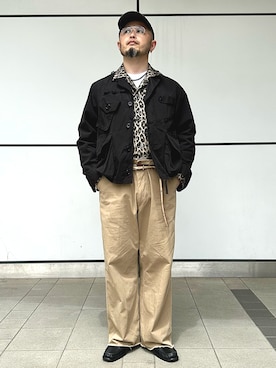 「BEAMS（ビームス）のアイテム（ローファー）」を使った、Yoshihito Hayashiさん（メンズ・170cm）の春コーディネート