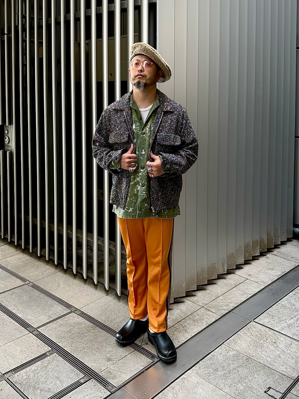 Needlesのハンチング/ベレー帽を使ったメンズ人気ファッション Needlesのハンチング/ベレー帽を使ったメンズ人気ファッション