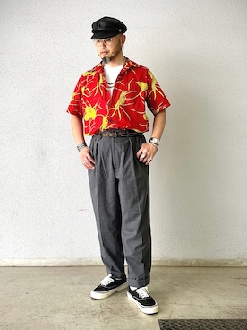 「アイテム（バングル/リストバンド）」を使った、Yoshihito Hayashiさん（メンズ・170cm）の夏コーディネート