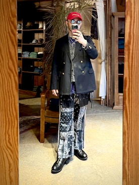 「BEAMS PLUS（ビームスプラス）のアイテム」を使った、Yoshihito Hayashiさん（メンズ・170cm）の春コーディネート