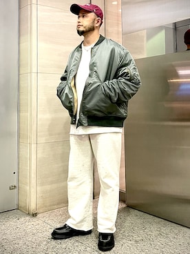 「RED WING（レッドウィング）のアイテム（ブーツ）」を使った、Yoshihito Hayashiさん（メンズ・170cm）の秋コーディネート