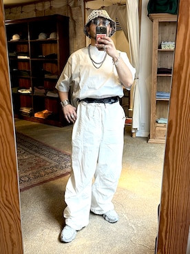 「Ayame（アヤメ）のアイテム」を使った、Yoshihito Hayashiさん（メンズ・170cm）の夏コーディネート