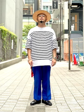 「TIMEX（タイメックス）のアイテム（腕時計）」を使った、Yoshihito Hayashiさん（メンズ・170cm）の夏コーディネート