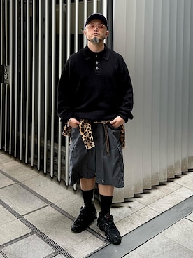 「AiE（エーアイイー）のアイテム」を使った、Yoshihito Hayashiさん（メンズ・170cm）の秋コーディネート