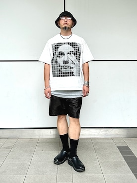 「Hender Scheme（エンダースキーマ）のアイテム」を使った、Yoshihito Hayashiさん（メンズ・170cm）の夏コーディネート