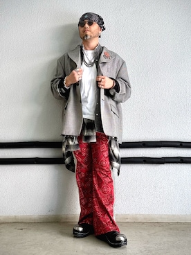 「COMME des GARCONS（コムデギャルソン）のアイテム」を使った、Yoshihito Hayashiさん（メンズ・170cm）の冬コーディネート