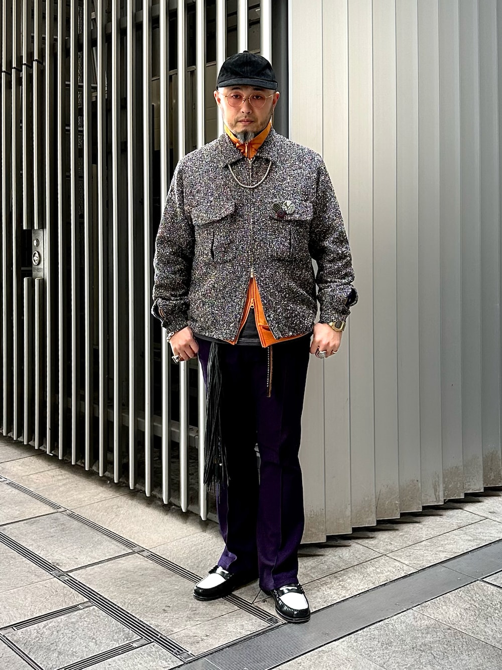 Needles グレージャケット S Needles】別注 ジャージ ジャケット 光沢 すぐ届く グレー 白 (Needles