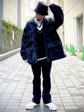 「BEAMS（ビームス）のアイテム（その他パンツ）」を使った、Yoshihito Hayashiさん（メンズ・170cm）の秋コーディネート