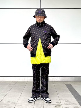 「Needles（ニードルス）のアイテム（帽子）」を使った、Yoshihito Hayashiさん（メンズ・170cm）の秋コーディネート