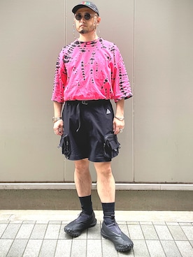 「Sillage（シアージ）のアイテム」を使った、Yoshihito Hayashiさん（メンズ・170cm）の夏コーディネート