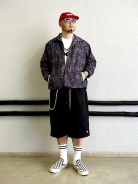 「Ayame（アヤメ）のアイテム」を使った、Yoshihito Hayashiさん（メンズ・170cm）の夏コーディネート