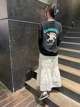 「CONVERSE（コンバース）のアイテム（スウェット）」を使った、ゆうりさん（レディース・165cm）の秋コーディネート