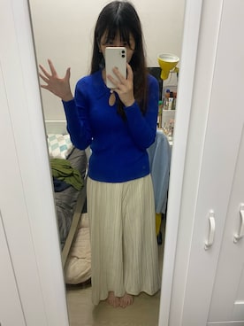 「dresseumのアイテム（パンツ、ベージュ系）」を使った、Angeliviaさん（レディース・158cm）の冬コーディネート