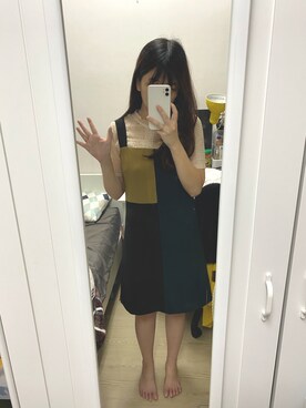「dresseumのアイテム（ワンピース/ドレス、その他）」を使った、Angeliviaさん（レディース・158cm）の秋コーディネート