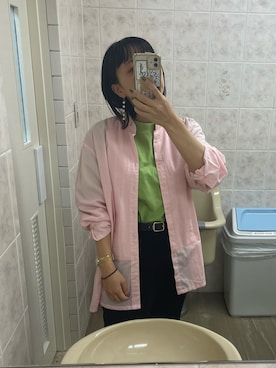 「古着女子」｜「アイテム（スラックス）」を使った、ユキさん（レディース・157cm）の秋コーディネート