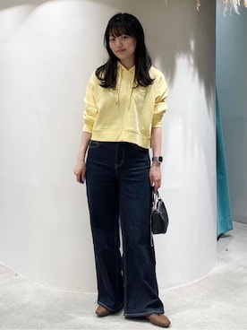 「SOUP（スープ）のアイテム」を使った、みなみさん（レディース・157cm）の春コーディネート