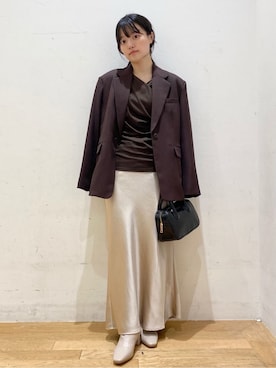 みなみさん（レディース・157cm）の秋コーディネート
