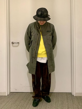 「AVIREX（アヴィレックス）のアイテム（モッズコート）」を使った、けいてぃさん（レディース・157cm）の秋コーディネート
