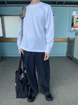 「MIZUNO（ミズノ　）のアイテム」を使った、I7ariさん（メンズ・169cm）の春コーディネート