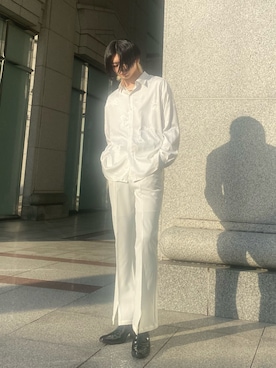 「G.O.C（ジーオーシー）のアイテム（トップス）」を使った、さくひろさん（メンズ・183cm）の秋コーディネート