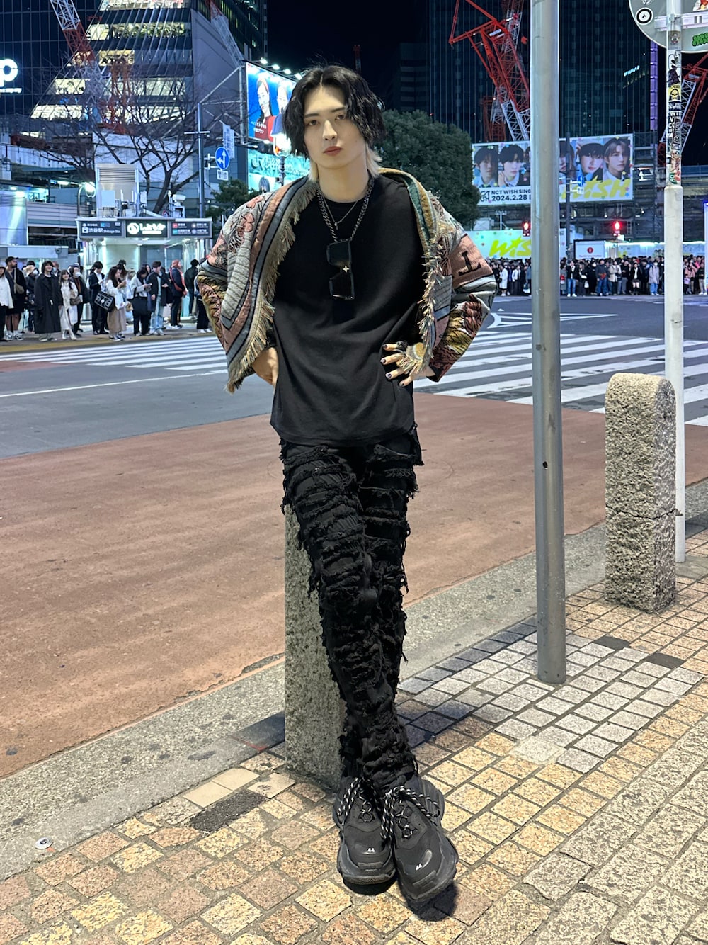 Balenciaga Triple S Clear Sole Mesh, Nubuck And Leather Sneakersを 