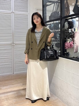 「JEANASIS（ジーナシス）のアイテム（バッグ）」を使った、waka72002さん（レディース・164cm）の春コーディネート