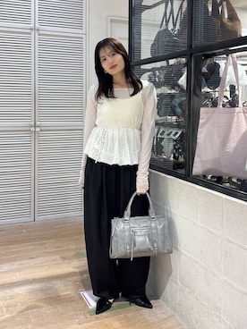 「JEANASIS（ジーナシス）のアイテム（バッグ）」を使った、waka72002さん（レディース・164cm）の春コーディネート