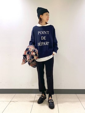 「アイテム（スウェット）」を使った、sayakaさん（レディース・158cm・20代）の秋コーディネート