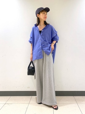 「アイテム（キャップ）」を使った、sayakaさん（レディース・158cm・30代）の夏コーディネート