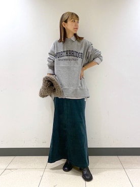 「アイテム（スウェット）」を使った、sayakaさん（レディース・158cm・20代）の秋コーディネート